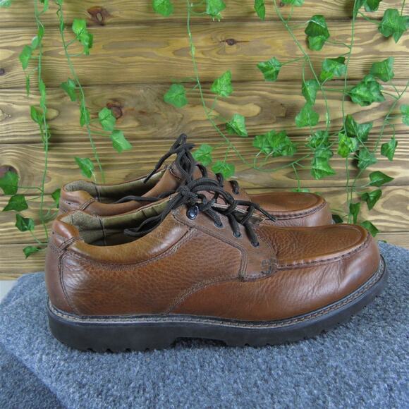 Dockers Men's Stain Defender Sneaker Brown Leather Sz 12 Medium Gently Used 2025 - Picture 3 of 7